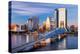Jacksonville, Florida, USA Downtown City Skyline.-SeanPavonePhoto-Premier Image Canvas