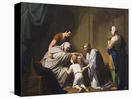 Jacob Blessing Ephraim and Manasseh, 1766-68-Benjamin West-Premier Image Canvas