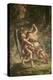 Jacob luttant avec l'Ange-Eugene Delacroix-Premier Image Canvas
