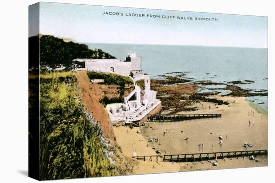 Jacob's Ladder, as Seen from Cliff Walks, Sidmouth, Devon, Early 20th Century-null-Premier Image Canvas