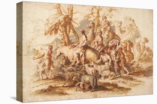 Jacob's Return, Ca 1647-1651-Giovanni Benedetto Castiglione-Premier Image Canvas