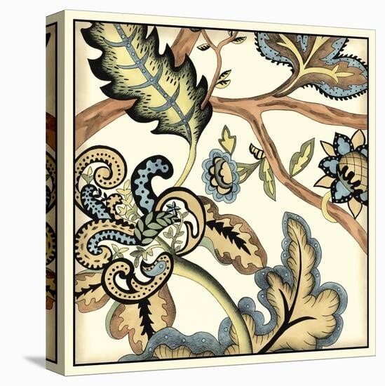 Jacobean Tile II-Chariklia Zarris-Stretched Canvas