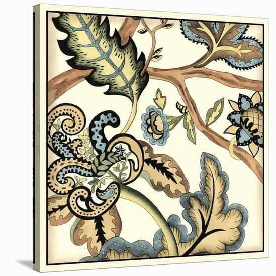 Jacobean Tile II-Chariklia Zarris-Stretched Canvas