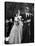 Jacqueline Bouvier in Gorgeous Battenberg Wedding Dress with Her Husband Sen. John Kennedy-Lisa Larsen-Premier Image Canvas