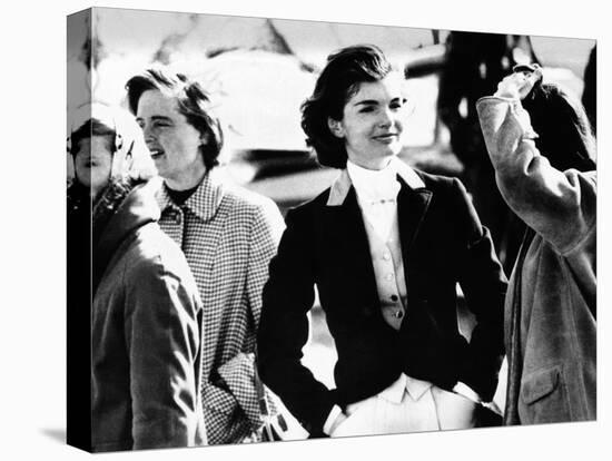 Jacqueline Kennedy at a Hunt in Virginia in June 1961-null-Stretched Canvas