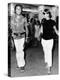 Jacqueline Kennedy Onassis and Fashion Designer Valentino in Capri, Italy, Aug 24, 1970-null-Stretched Canvas