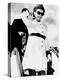 Jacqueline Kennedy, Wearing a White Coat Dress with a Short Skirt-null-Stretched Canvas