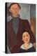 Jacques and Berthe Lipchitz by Amedeo Modigliani-Amedeo Modigliani-Premier Image Canvas