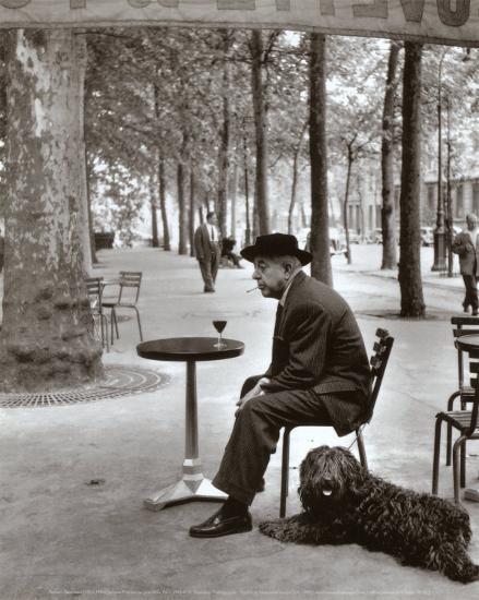 Jacques Prevert Paris, 1955-Robert Doisneau-Stretched Canvas