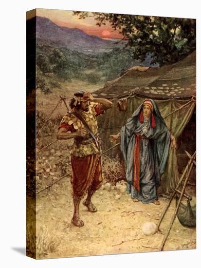 Jael / Yael and Sisera - Bible-William Brassey Hole-Premier Image Canvas