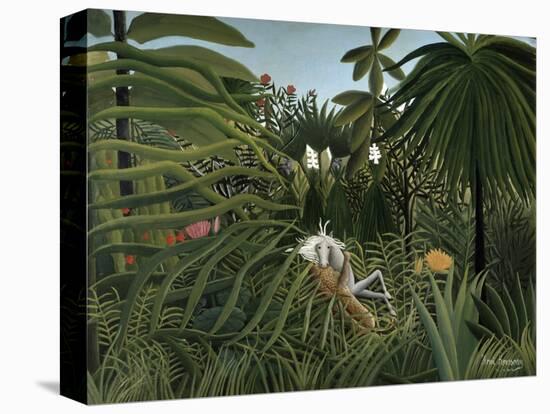 'Jaguar attacking a Horse', 1910-Henri Rousseau-Premier Image Canvas