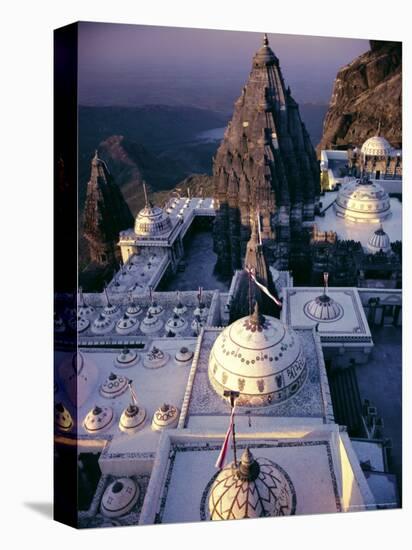 Jain Holy Hill and Temple Complex, Mount Girnar, Junagadh (Junagarh), Gujarat, India-John Henry Claude Wilson-Premier Image Canvas