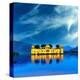 Jal Mahal & Lake Jaipur India-null-Stretched Canvas