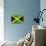 Jamaican Flag-daboost-Stretched Canvas displayed on a wall