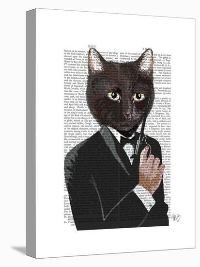 James Bond Cat-Fab Funky-Stretched Canvas