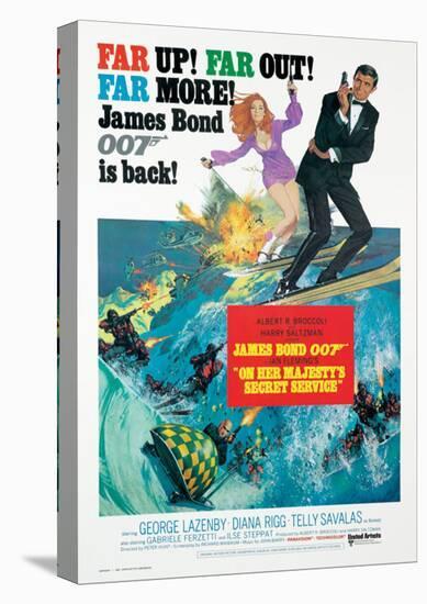 James Bond, Oh Her Majesty's Secret Service-null-Stretched Canvas