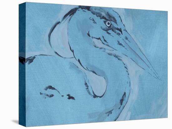 James River Heron I-Jacob Green-Stretched Canvas