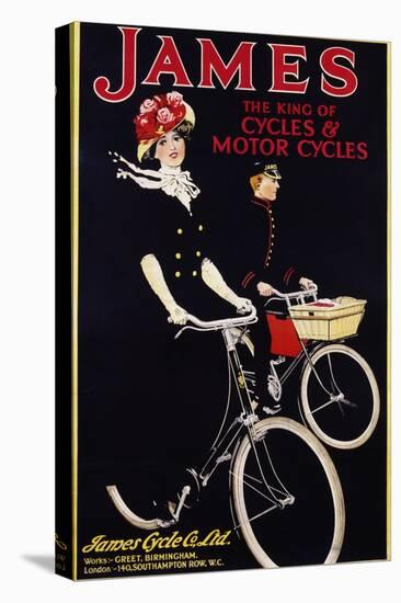 James - the King of Cycles and Motorcycles Poster-null-Premier Image Canvas