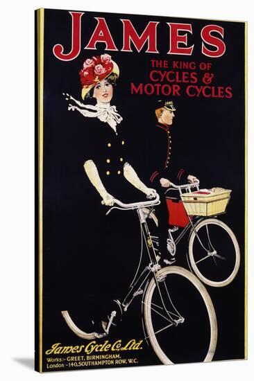 James - the King of Cycles and Motorcycles Poster-null-Premier Image Canvas