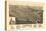 Jamestown, North Dakota - Panoramic Map-Lantern Press-Stretched Canvas