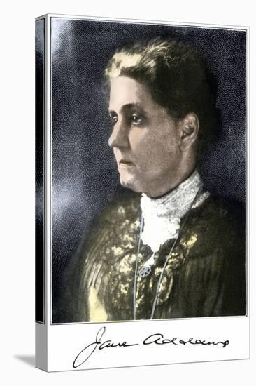 Jane Addams, with Her Signature-null-Premier Image Canvas