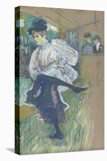 Jane Avril dansant (1868-1943)-Henri de Toulouse-Lautrec-Premier Image Canvas