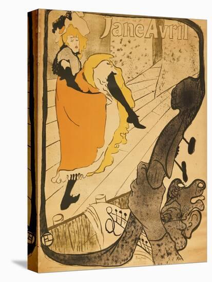 Jane Avril-Henri de Toulouse-Lautrec-Premier Image Canvas