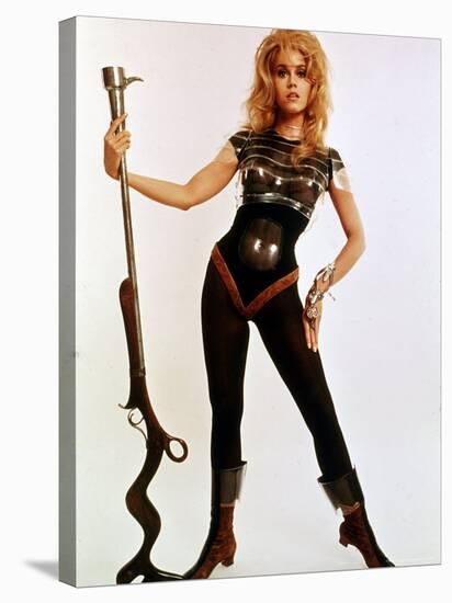 Jane Fonda, Wearing Space Age Costume in Publicity Still from Roger Vadim's Film "Barbarella"-Carlo Bavagnoli-Premier Image Canvas