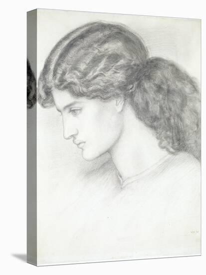 Jane Morris, the Wife of William Morris-Dante Gabriel Rossetti-Premier Image Canvas