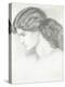 Jane Morris, the Wife of William Morris-Dante Gabriel Rossetti-Premier Image Canvas
