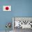 Japan Flag Design with Wood Patterning - Flags of the World Series-Philippe Hugonnard-Stretched Canvas displayed on a wall