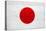 Japan Flag Design with Wood Patterning - Flags of the World Series-Philippe Hugonnard-Stretched Canvas