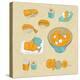 Japan Food Icons - Vector Illustration-venimo-Stretched Canvas