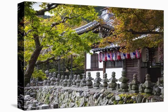 Japan, Kyoto, Arashiyama, Adashino Nenbutsu-Ji Temple-Jane Sweeney-Premier Image Canvas