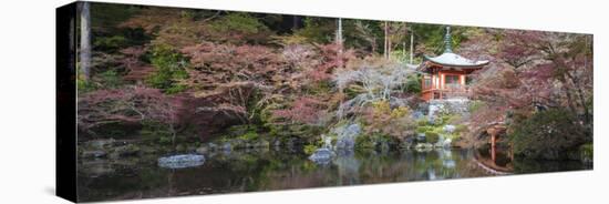 Japan, Kyoto, Daigoji Temple, Bentendo Hall and Bridge-Jane Sweeney-Premier Image Canvas