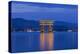 Japan, Miyajima, Itsukushima Shrine, Twilight Floating Torii Gate-Rob Tilley-Premier Image Canvas