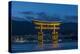 Japan, Miyajima, Itsukushima Shrine, Twilight Floating Torii Gate-Rob Tilley-Premier Image Canvas