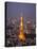 Japan, Tokyo, Roppongi, View of Tokyo Tower and City Skyline from Tokyo City View Tower-Steve Vidler-Premier Image Canvas