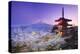 Japan, Yamanashi Prefecture, Fuji-Yoshida, Chureito Pagoda, Mt Fuji and Cherry Blossoms-Michele Falzone-Premier Image Canvas