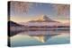Japan, Yamanashi Prefecture, Kawaguchi Ko Lake and Mt Fuji-Michele Falzone-Premier Image Canvas