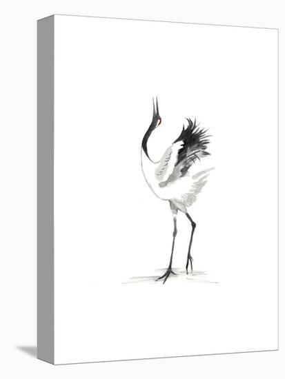 Japanese Cranes IV-Naomi McCavitt-Stretched Canvas