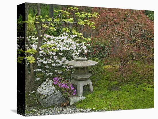 Japanese Garden at the Washington Park Arboretum, Seattle, Washington, USA-Dennis Flaherty-Premier Image Canvas