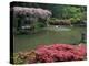 Japanese Garden with Rhododendrons and Wysteria, Seattle, Washington, USA-Jamie & Judy Wild-Premier Image Canvas