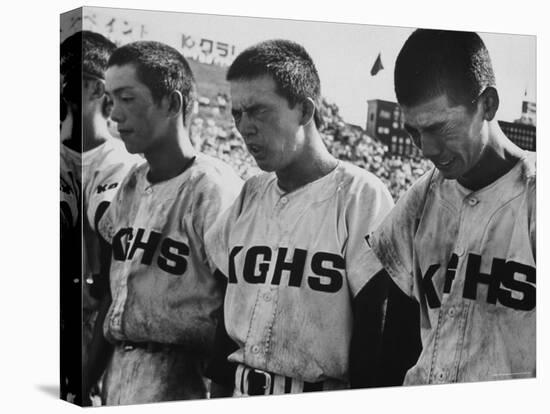 Japanese High School Baseball Players After Their Team Lost-Larry Burrows-Premier Image Canvas
