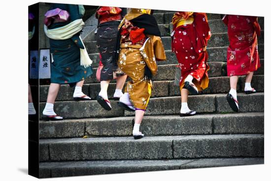 Japanese Ladies in Traditional Dress-Neale Cousland-Premier Image Canvas