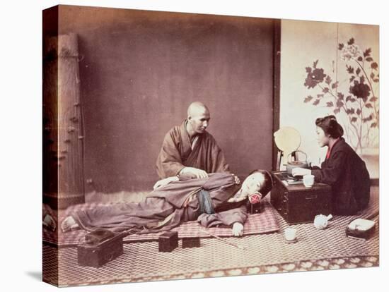 Japanese Masseur, c.1890-Felice Beato-Premier Image Canvas