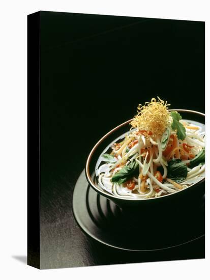 Japanese Noodle Soup (Miso Udon) with Fried Ginger-Frank Wieder-Premier Image Canvas