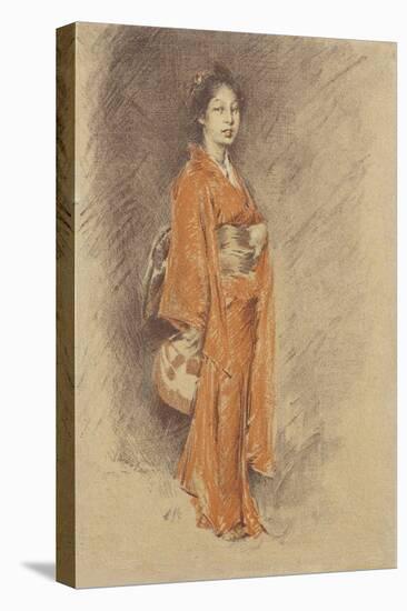 Japanese Woman in Kimono-Robert Frederick Blum-Premier Image Canvas