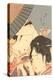 Japanese Woodblock, Women with Spyglass-null-Stretched Canvas