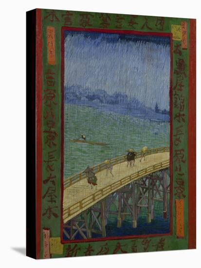 Japonaiserie: The Bridge in the Rain (after Hiroshige), Paris, 1887-Vincent van Gogh-Premier Image Canvas